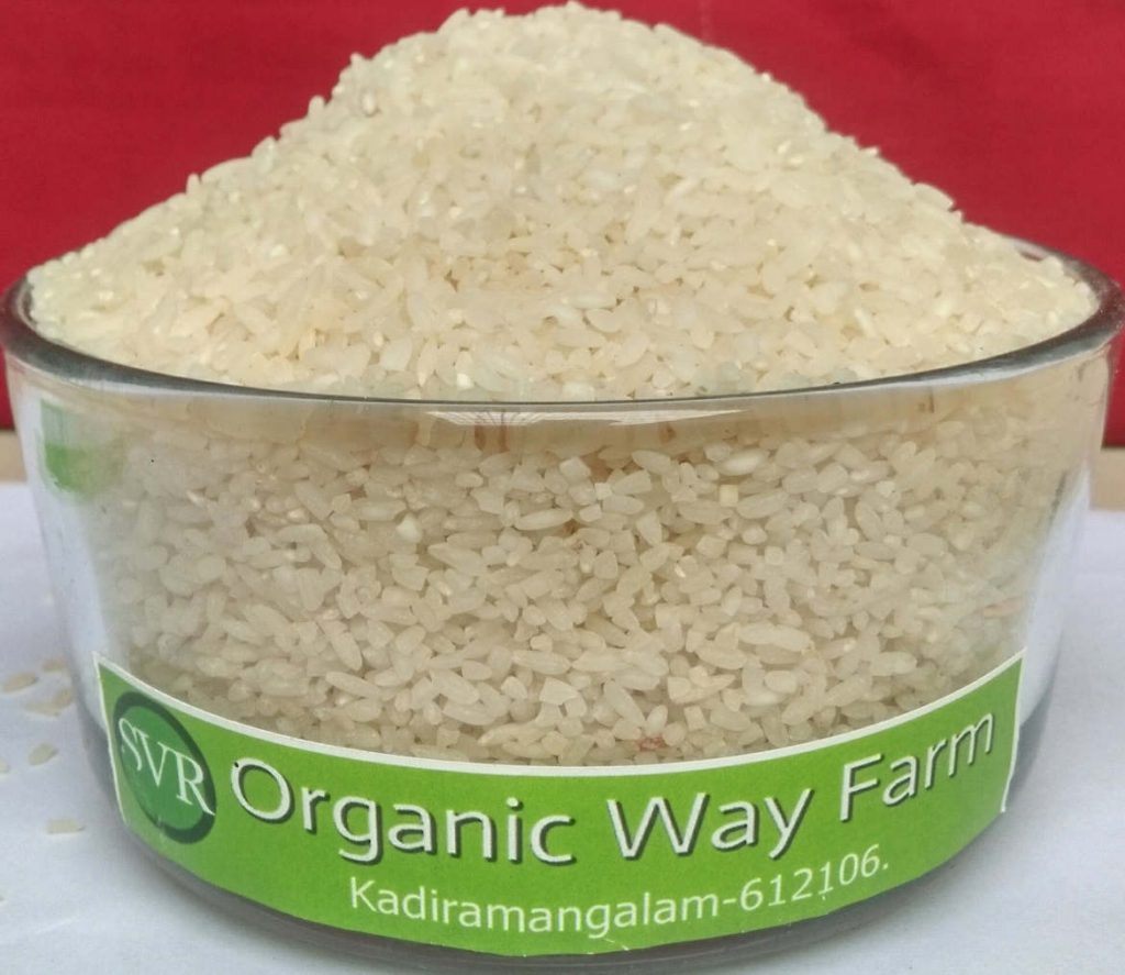 Thooyamalli Raw Milled Rice SVR Organic Way Farm